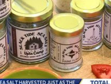 WMTW York-based Slack Tide Sea Salt makes salt using water harvested off Maine coast