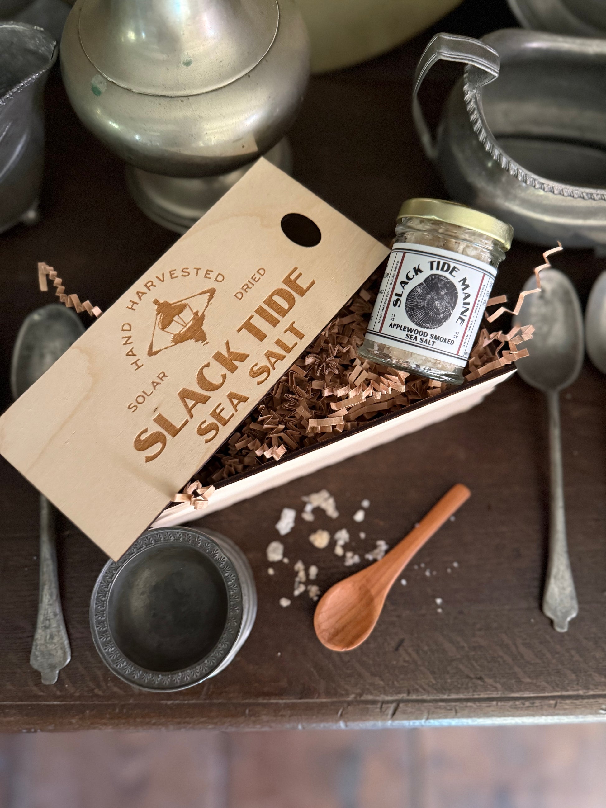 Old York Apple Wood Smoked Sea Salt - Slack Tide Sea Salt