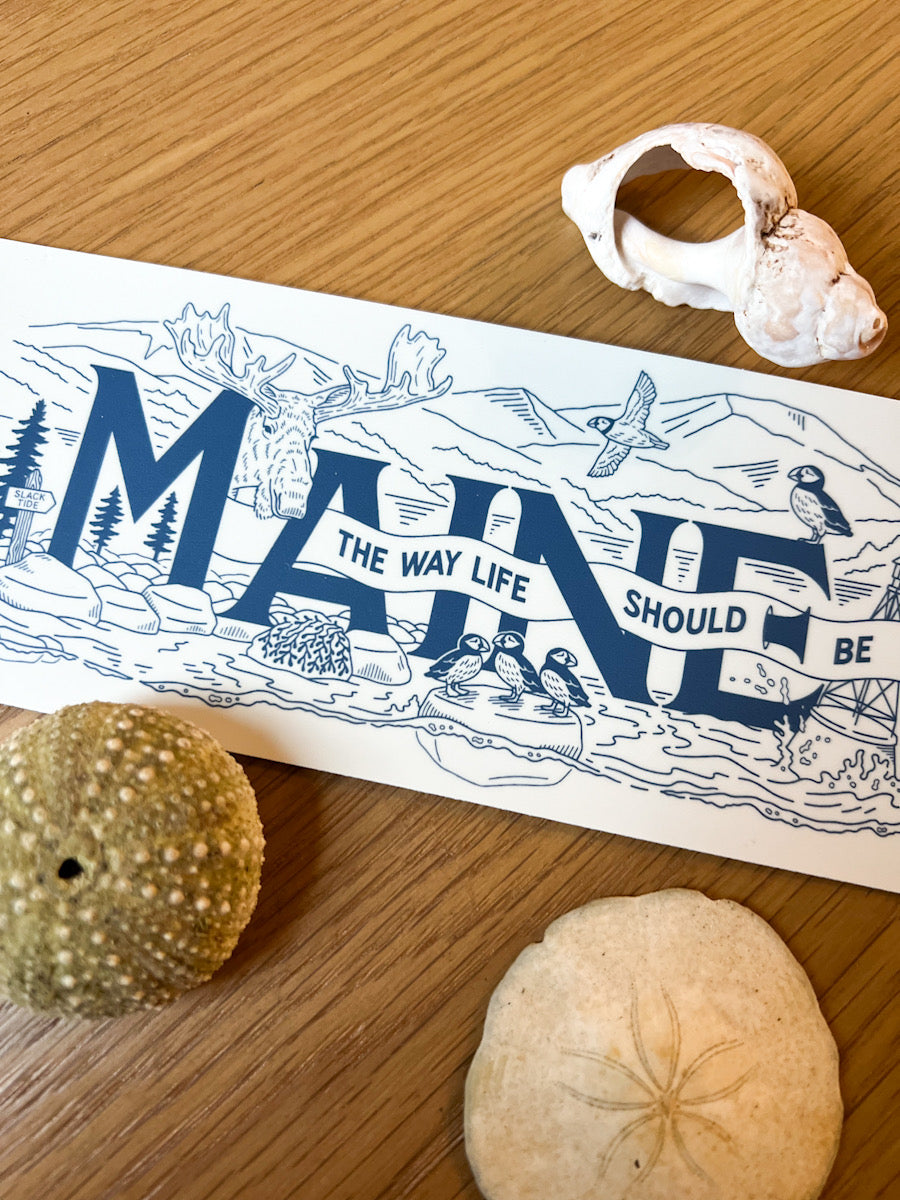 The Way Life Should Be Sticker - Slack Tide Sea Salt