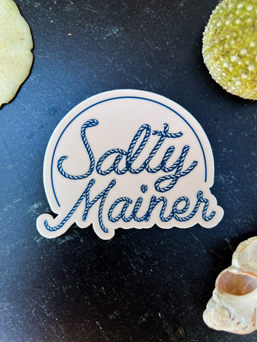 Salty Mainer Sticker - Slack Tide Sea Salt