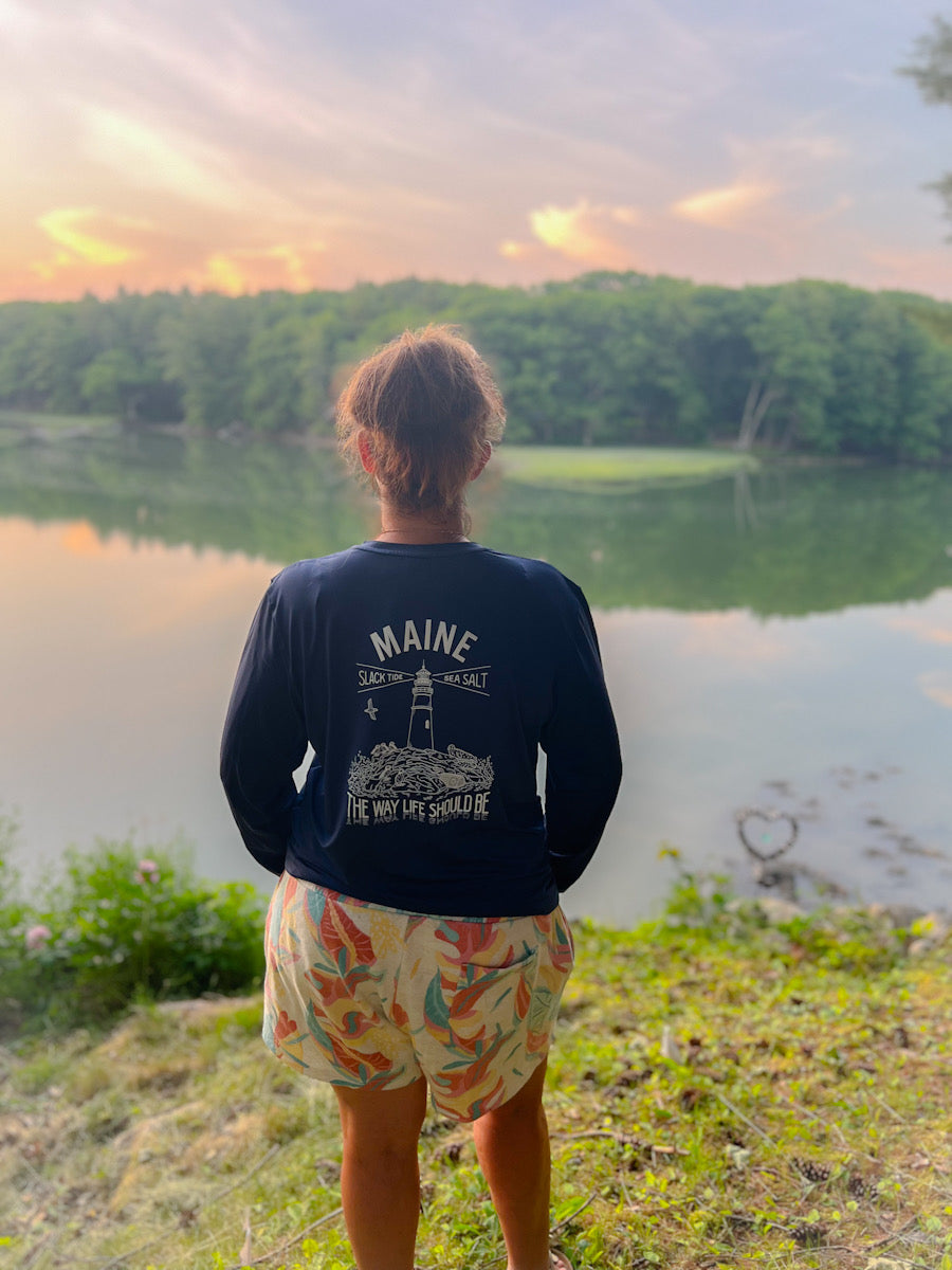 UPF 50 “The Way Life Should Be” Sun Shirt - Slack Tide Sea Salt