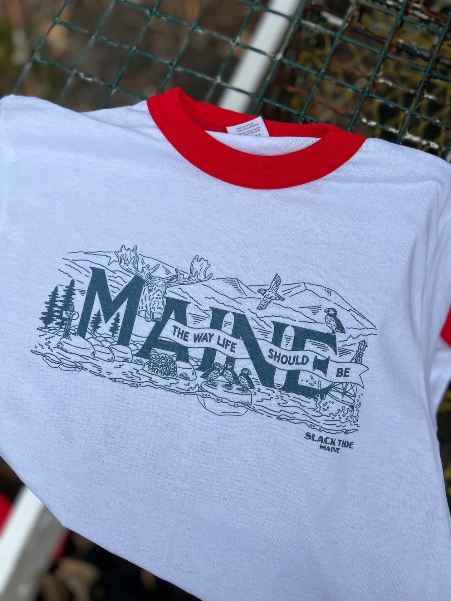 The Way Life Should Be Maine Short Sleeve T shirt - Slack Tide Sea Salt