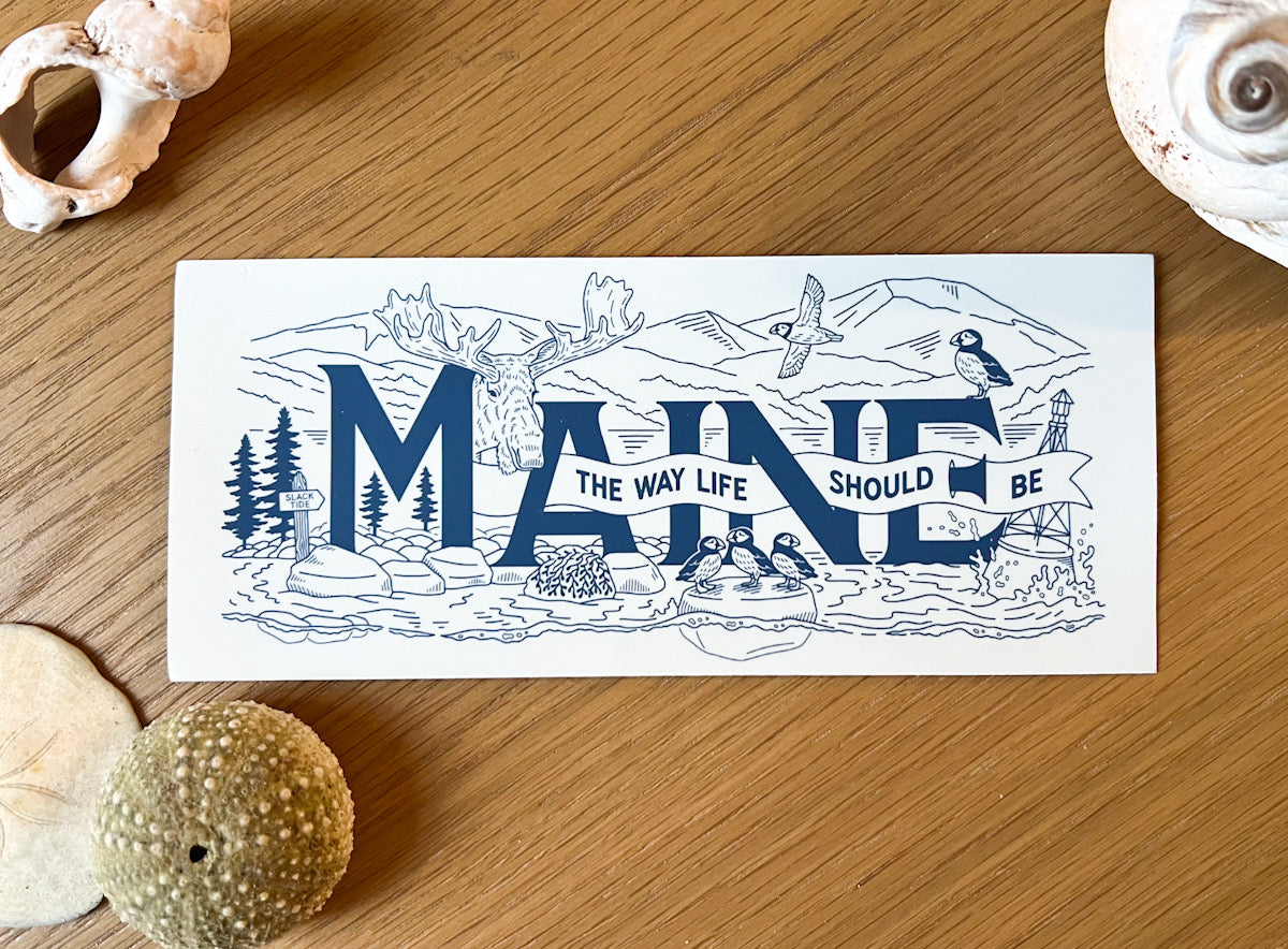 The Way Life Should Be Sticker - Slack Tide Sea Salt