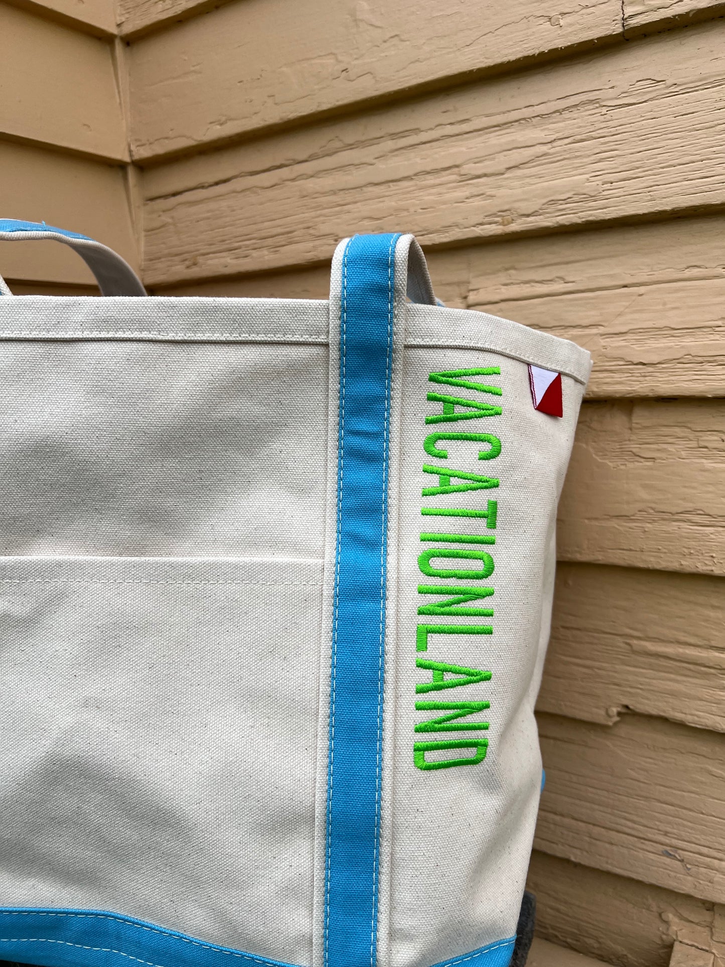 Vacationland Tote Bag - Slack Tide Sea Salt