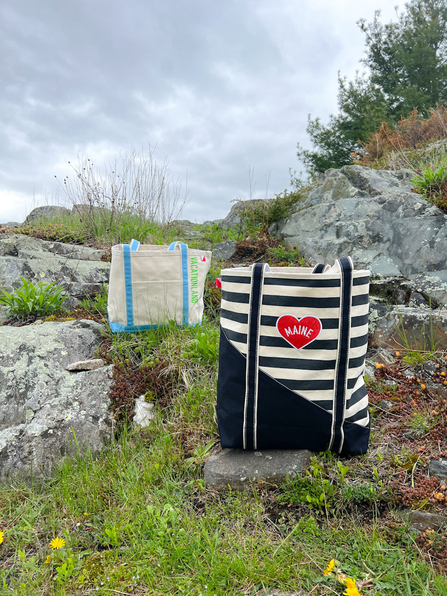 Vacationland Tote Bag - Slack Tide Sea Salt