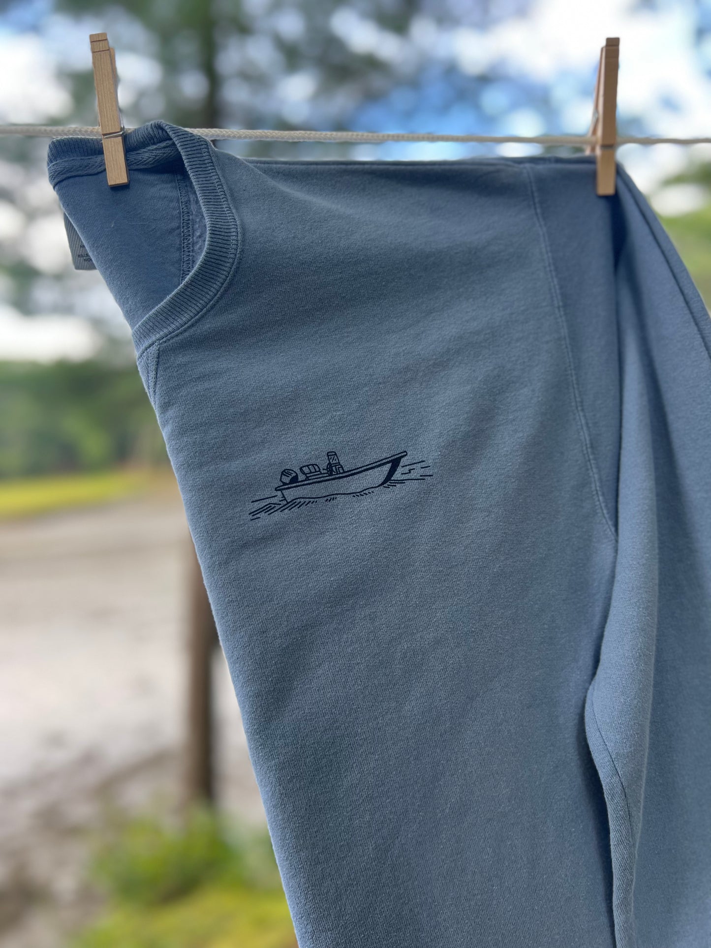 Saltwater Crew Neck Sweatshirt - Slack Tide Sea Salt