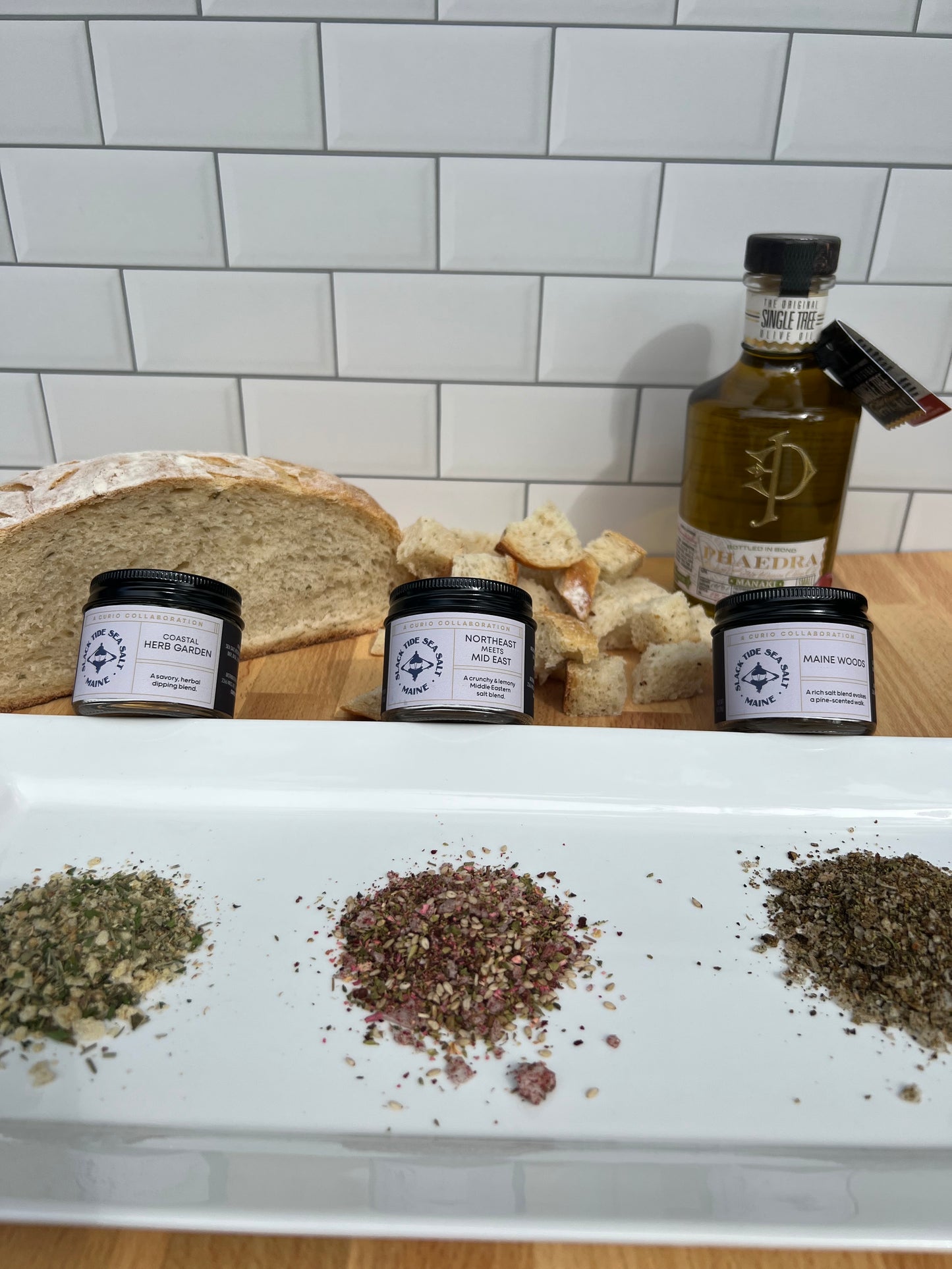 Sea Salt Olive Oil Dipping Set - Slack Tide Sea Salt