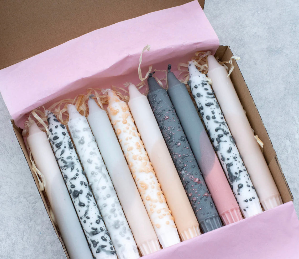 Hygge Taper Candle Set of 10 - Slack Tide Sea Salt