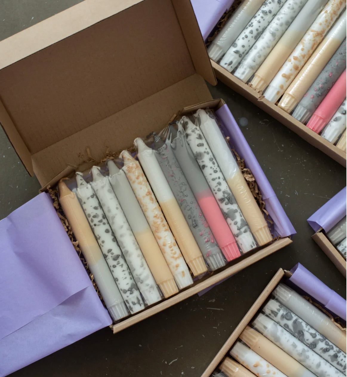 Hygge Taper Candle Set of 10 - Slack Tide Sea Salt