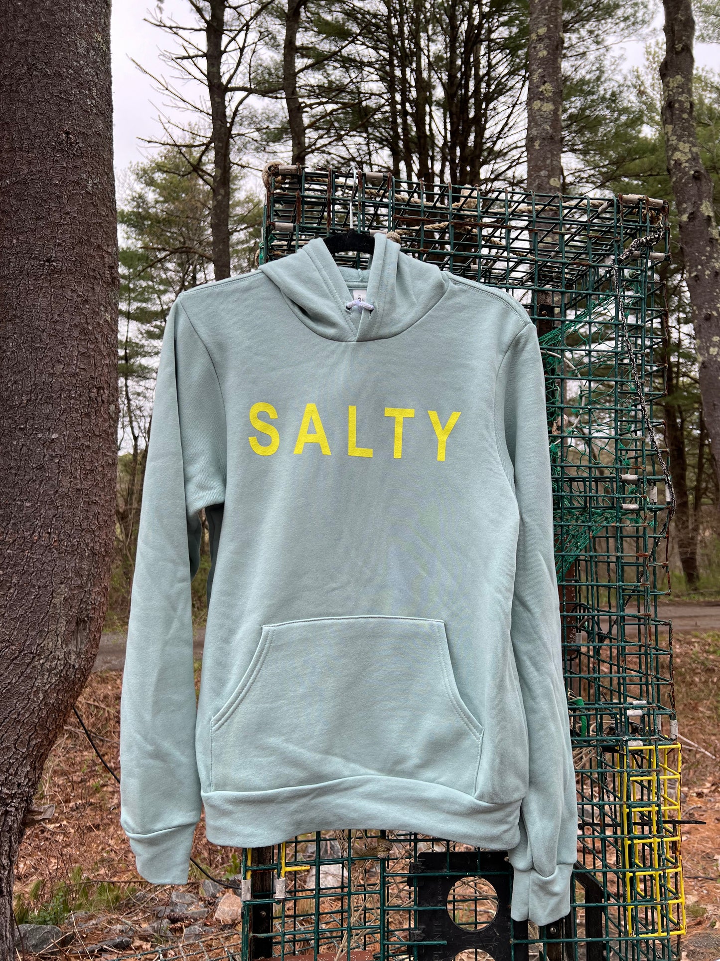 Salty Hooded Sweatshirt - Slack Tide Sea Salt