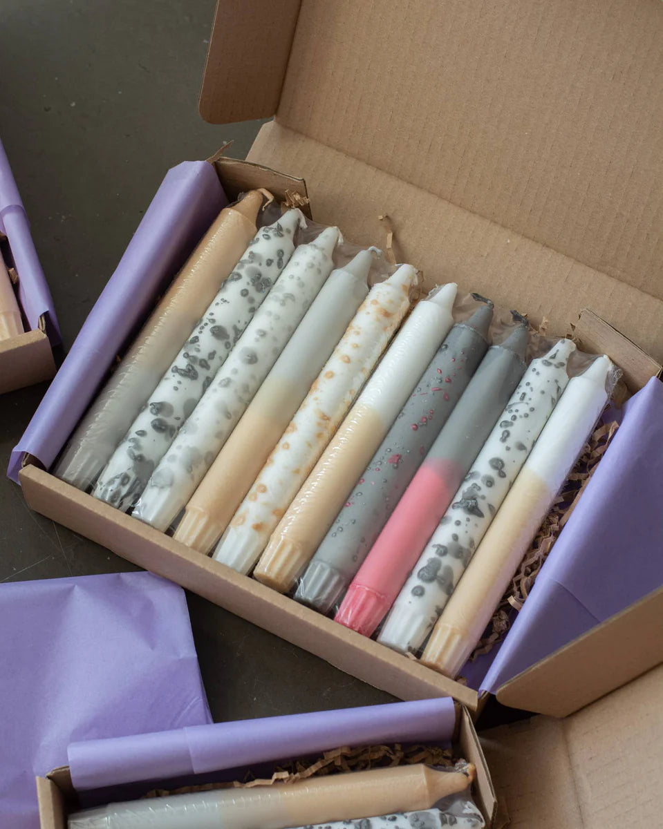 Hygge Taper Candle Set of 10 - Slack Tide Sea Salt