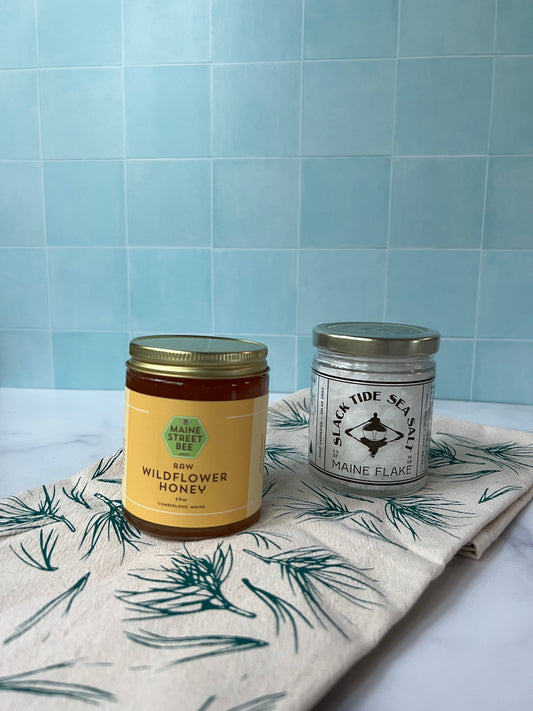 “Sweet and Salty” Maine honey and Sea Salt gift bag - Slack Tide Sea Salt