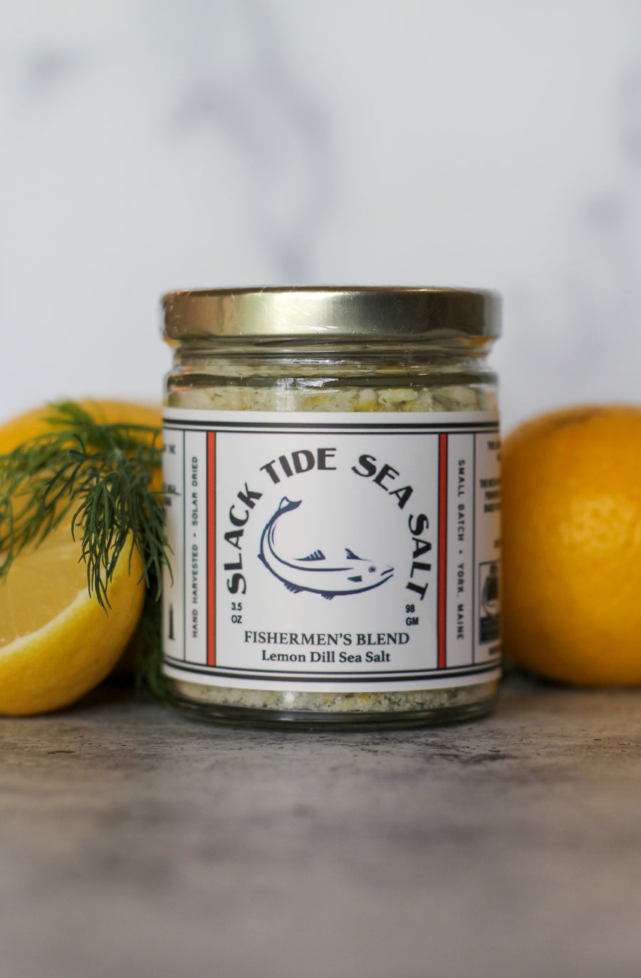 Fishermen's Blend Lemon Dill Sea Salt - Slack Tide Sea Salt