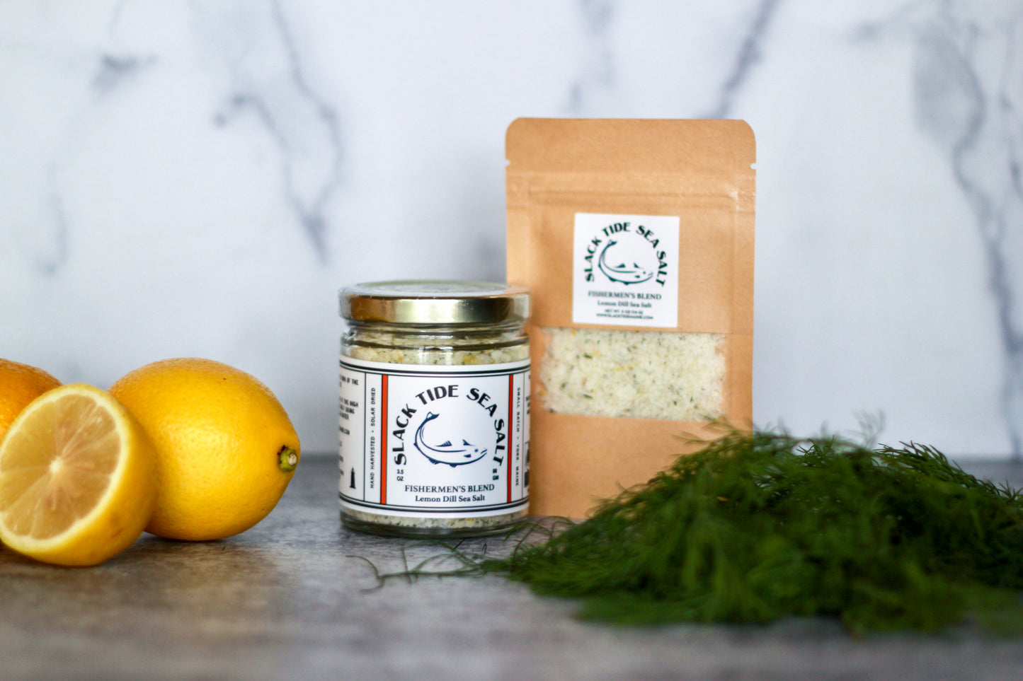 Fishermen's Blend Lemon Dill Sea Salt - Slack Tide Sea Salt