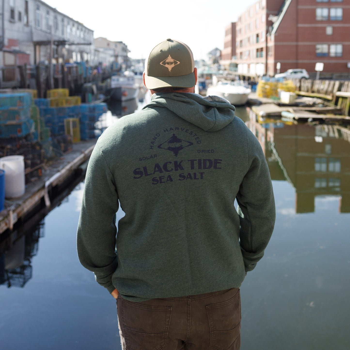 Full Zip Slack Tide Sweatshirt - Slack Tide Sea Salt