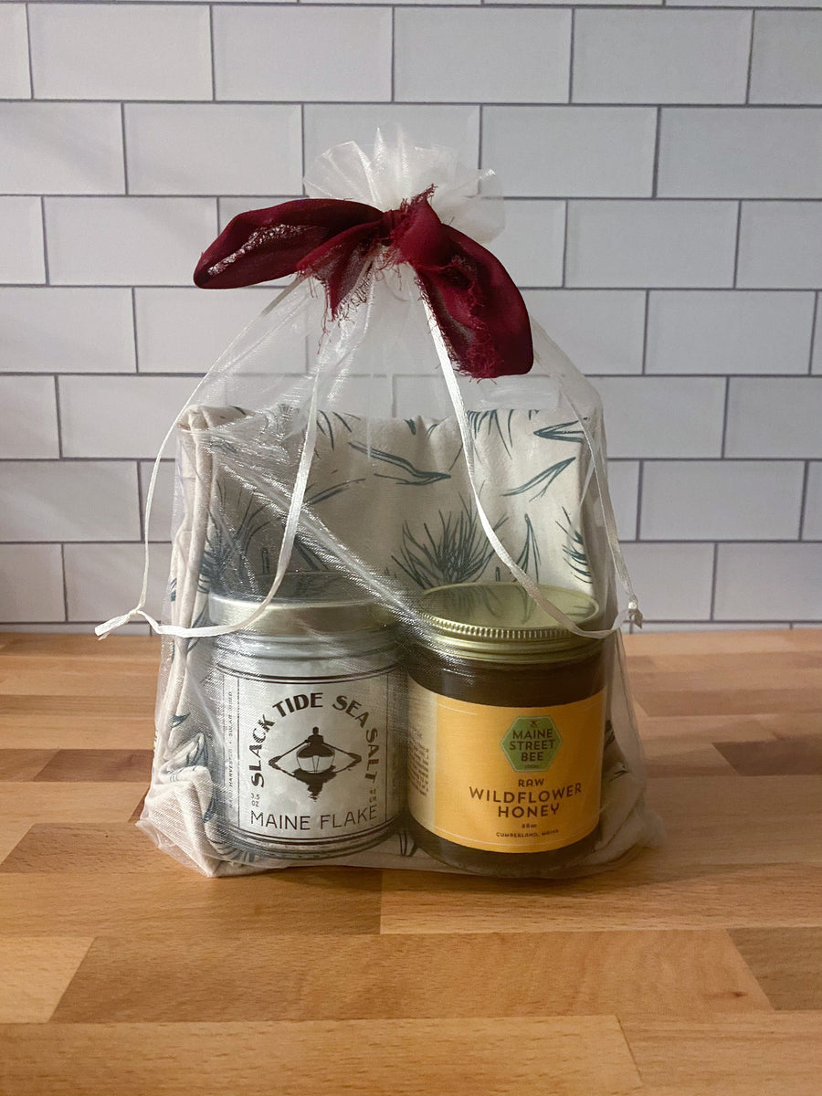 “Sweet and Salty” Maine honey and Sea Salt gift bag - Slack Tide Sea Salt