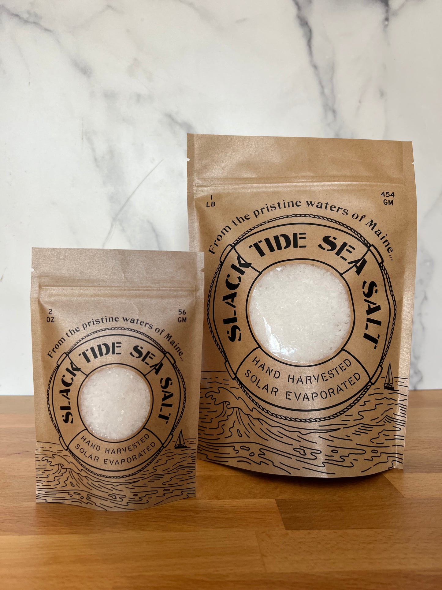 Maine Flake Finishing Sea Salt Pouch - Slack Tide Sea Salt