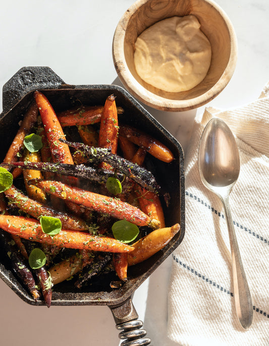 Maple Glazed Carrots with Upta Camp Sea Salt