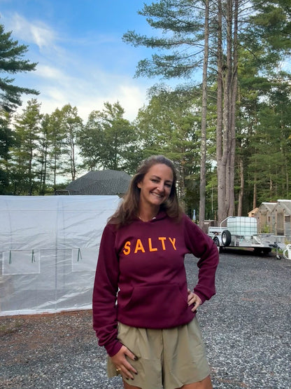 Salty Hooded Sweatshirt - Slack Tide Sea Salt
