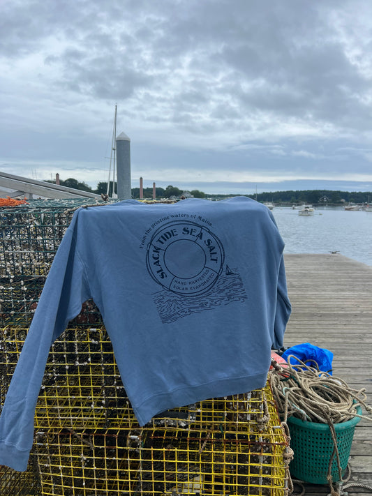 Saltwater Crew Neck Sweatshirt - Slack Tide Sea Salt