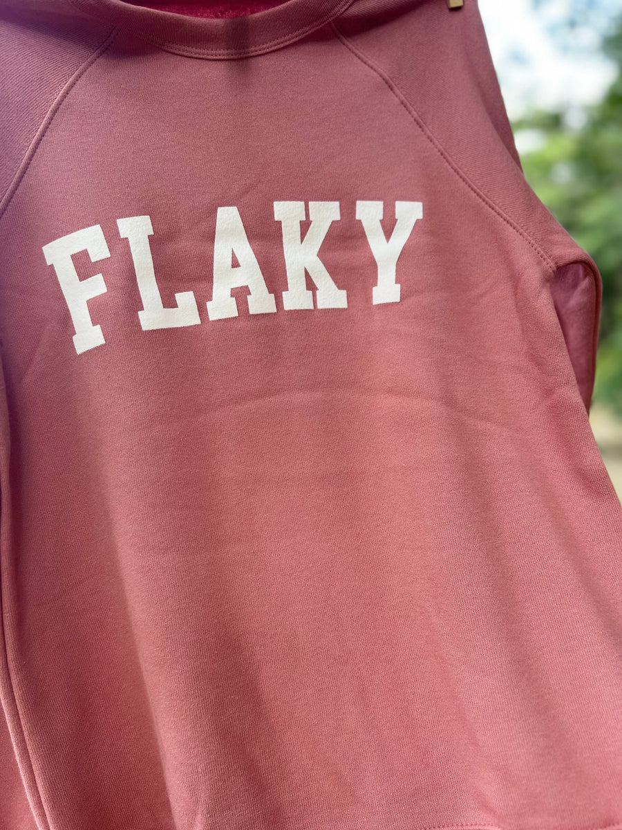 Flaky Crew Neck Sweatshirt - Slack Tide Sea Salt