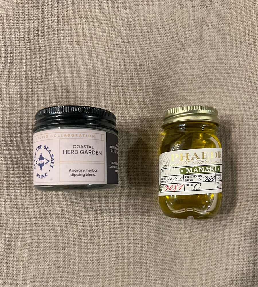 Sea Salt Olive Oil Dipping Set - Slack Tide Sea Salt