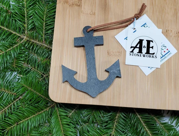 Maine Slate Ornament and Sea Salt Gift Box