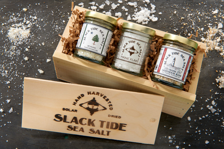 Slack Tide Sea Salt Sampler Pack (3 - 1.5 oz jars) - Slack Tide Sea Salt