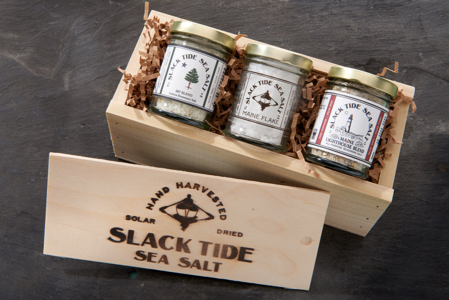 Slack Tide Sea Salt Sampler Pack (3 - 1.5 oz jars) - Slack Tide Sea Salt