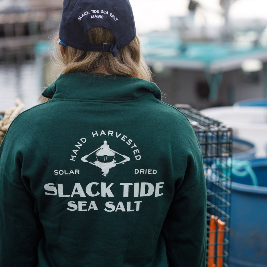Slack Tide Sea Salt Quarter-Zip Cadet Collar Sweatshirt - Slack Tide Sea Salt